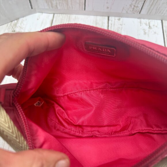 PRADA MINI Necessaire Y2K Tessuto NYLON PINK # 36 *RARE* Authentic! - Picture 6 of 11